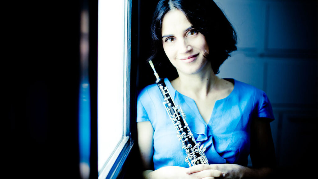 Katherine Needleman con su oboe